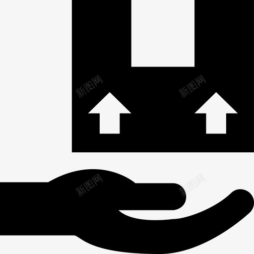 收到包裹盒子信用卡图标svg_新图网 https://ixintu.com 信用卡 包裹 在线购物标志符号 收到包裹 盒子 送货