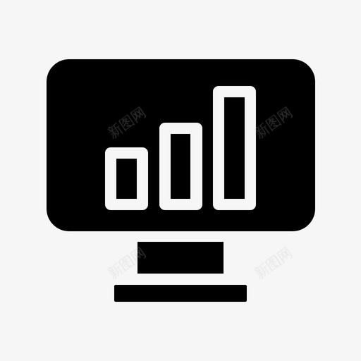 分析条形图计算机图标svg_新图网 https://ixintu.com 分析 图形 搜索引擎优化和网络 条形图 计算机
