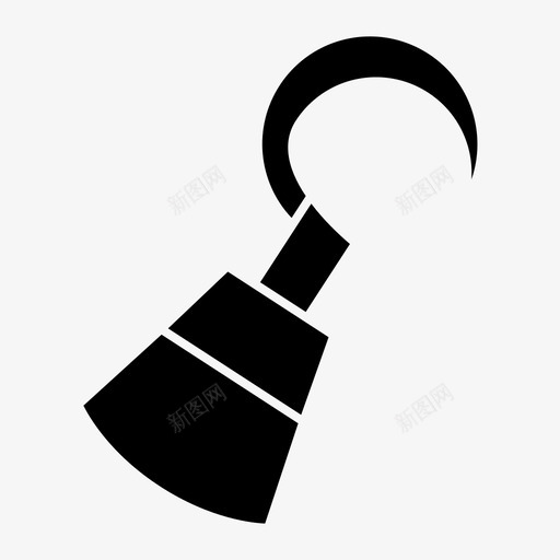 手钩船长钩海盗图标svg_新图网 https://ixintu.com 手钩 武器 海盗 船长钩