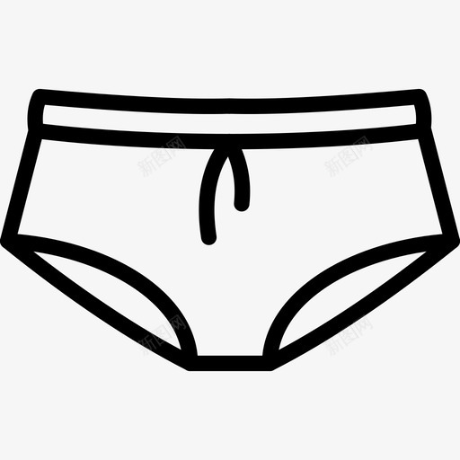 泳衣衣服男人图标svg_新图网 https://ixintu.com 泳衣 男人 衣服