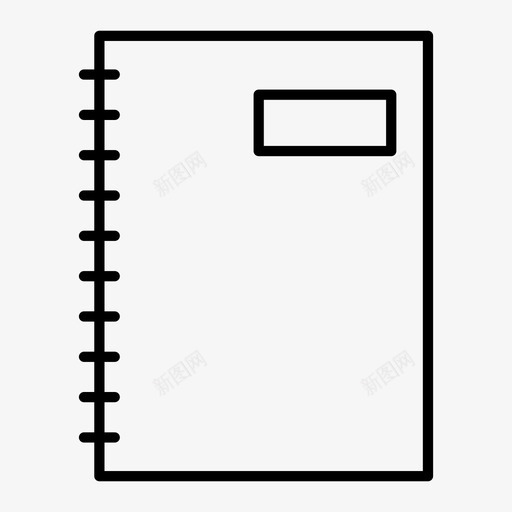 笔记本备忘录纸张图标svg_新图网 https://ixintu.com 办公用品 备忘录 笔记本 纸张