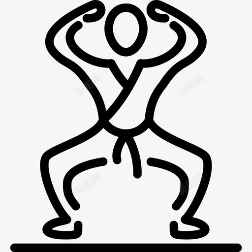 柔道运动图标svg_新图网 https://ixintu.com 柔道 运动