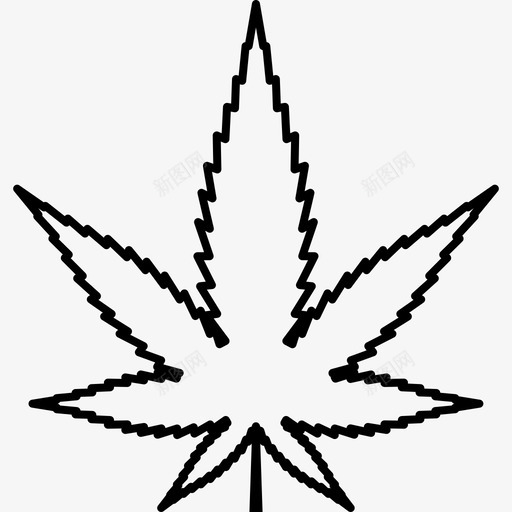 大麻叶毒品大麻图标svg_新图网 https://ixintu.com 大麻 大麻叶 毒品
