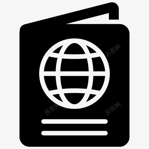 护照身份证旅行图标svg_新图网 https://ixintu.com 护照 旅行 签证 身份证 酒店度假套装1第2部分