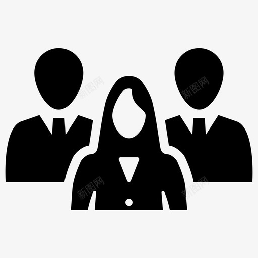 营销团队业务团队团队领导图标svg_新图网 https://ixintu.com 业务团队 业务管理 团队领导 营销团队