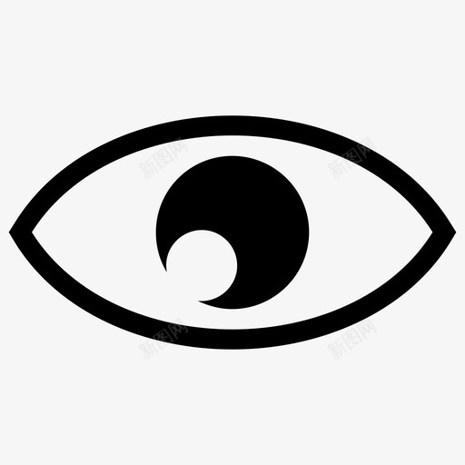 眼睛看视网膜图标svg_新图网 https://ixintu.com 看 看到了吗 眼睛 视网膜
