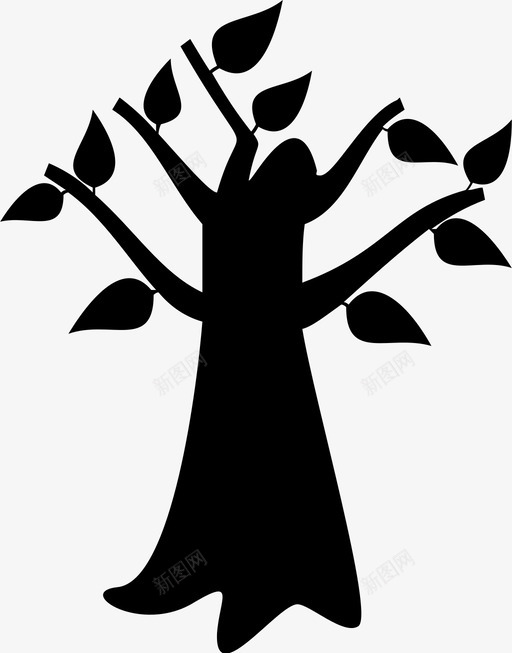 树树皮绿色图标svg_新图网 https://ixintu.com 叶子 树 树皮 植物 绿色