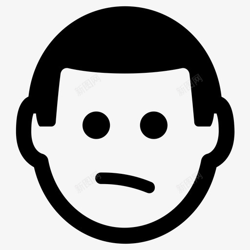 心烦情绪化面对图标svg_新图网 https://ixintu.com 不开心 心烦 情绪化 情绪化表情笑脸 面对