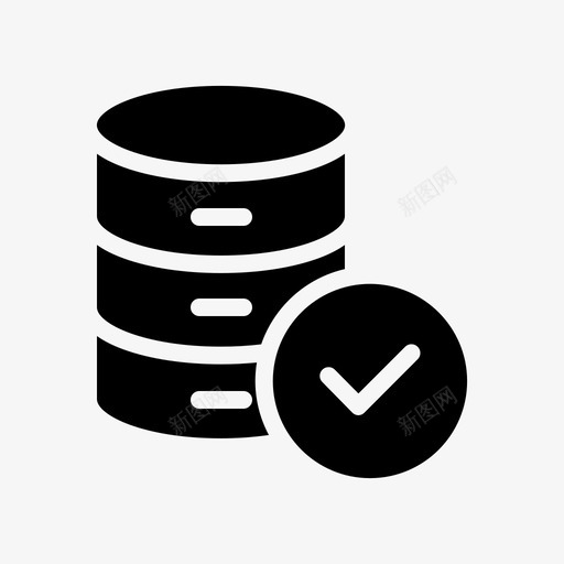 数据库复选标记云存储图标svg_新图网 https://ixintu.com 云存储 复选标记 数据库 文件存储