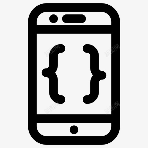 移动代码应用程序开发人员图标svg_新图网 https://ixintu.com 应用程序 开发人员 电话 移动代码 移动应用程序