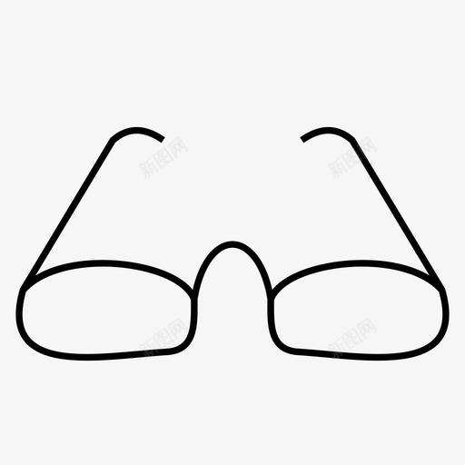 手绘钢圈眼镜钢圈眼镜眼镜图标svg_新图网 https://ixintu.com 手绘钢圈眼镜 眼镜 钢圈眼镜