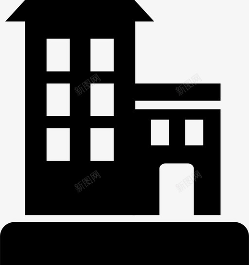 城市建筑物摩天大楼图标svg_新图网 https://ixintu.com 城市 塔楼 建筑物 摩天大楼 高楼