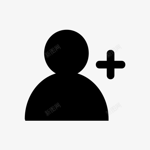 添加用户添加人员新用户图标svg_新图网 https://ixintu.com 新用户 添加人员 添加用户