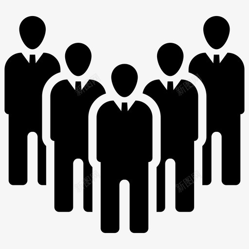 业务团队公司营销团队图标svg_新图网 https://ixintu.com 业务团队 业务管理 公司 营销团队