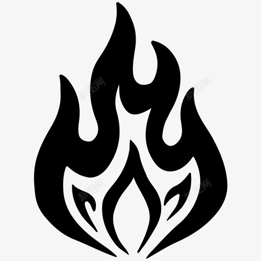 火焰燃烧着火图标svg_新图网 https://ixintu.com 易燃 火焰 燃烧 着火 高温