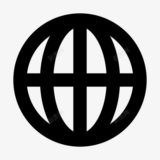 地球仪语言世界图标svg_新图网 https://ixintu.com 世界 地球仪 基本图标2px 语言