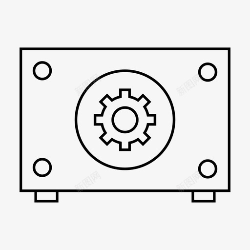 保险箱贵重物品价值图标svg_新图网 https://ixintu.com 价值 保险箱 贵重物品 银行