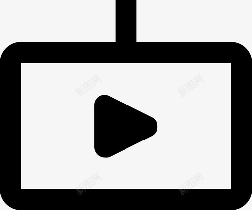 播放开始视频图标svg_新图网 https://ixintu.com 开始 播放 查看 观看 视频