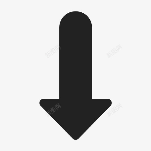 向下箭头光标指针图标svg_新图网 https://ixintu.com 光标 向下箭头 指针 符号