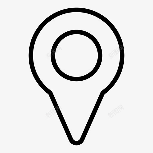 标记地图点图标svg_新图网 https://ixintu.com 地图 标记 点