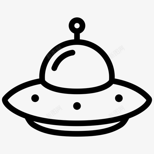 不明飞行物外星人太空图标svg_新图网 https://ixintu.com 不明飞行物 外星人 太空 宇宙飞船