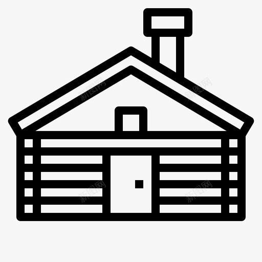 农舍房子市场图标svg_新图网 https://ixintu.com 农舍 市场 房子 村庄