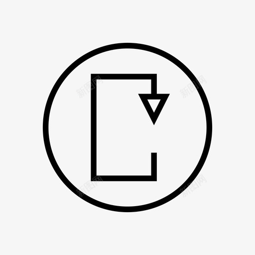 箭头方向循环图标svg_新图网 https://ixintu.com 循环 指针 方向 箭头 箭头圆圈框