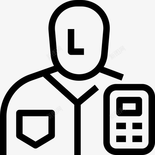 会计银行家人力图标svg_新图网 https://ixintu.com 人力 人员 会计 会计和商业 银行家