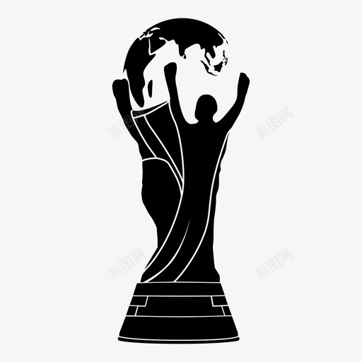 奖杯国际足联世界杯足球图标svg_新图网 https://ixintu.com 世界杯奖杯 国际足联世界杯 奖杯 足球 足球奖杯