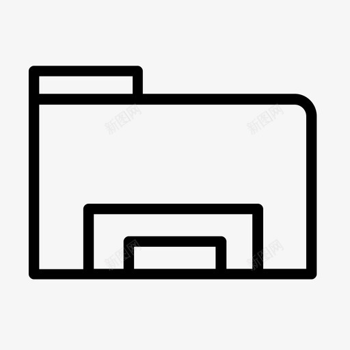 文件夹存档介质图标svg_新图网 https://ixintu.com 介质 存档 工具 文件夹