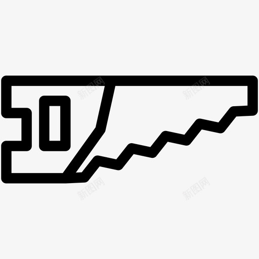 锯工具结构图标svg_新图网 https://ixintu.com 工具 结构 锯