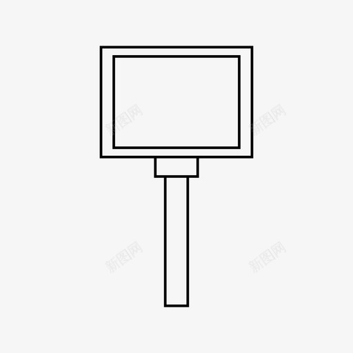 广告牌展示户外图标svg_新图网 https://ixintu.com 促销 城市 展示 广告牌 户外