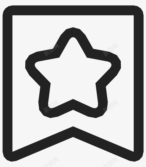 书签收藏夹功能区图标svg_新图网 https://ixintu.com 书签 保存 功能区 收藏夹 星型