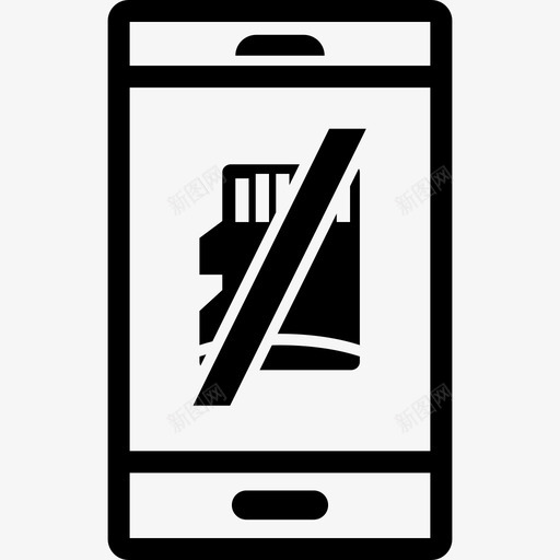 sim卡错误删除格式化图标svg_新图网 https://ixintu.com sd sim卡错误 删除 智能手机设置 格式化