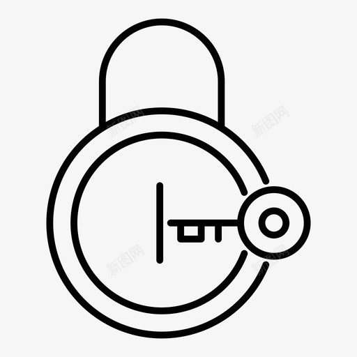 打开锁保护安全图标svg_新图网 https://ixintu.com 保护 安全 打开锁 锁