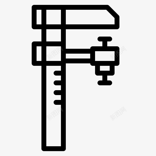 夹具压力机工具图标svg_新图网 https://ixintu.com 压力机 夹具 工具 施工工具