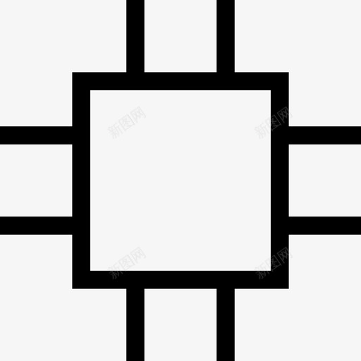 cpu芯片计算机图标svg_新图网 https://ixintu.com cpu picsonrythin 处理器 电源 芯片 计算机