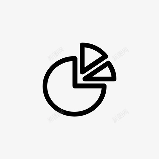 图表业务饼图图标svg_新图网 https://ixintu.com 业务 图表 饼图