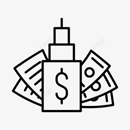 风险投资商业投资者图标svg_新图网 https://ixintu.com 商业 投资者 资金 风险投资