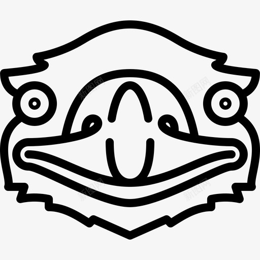 鸵鸟头动物群直系图标svg_新图网 https://ixintu.com 动物群 直系 鸵鸟头
