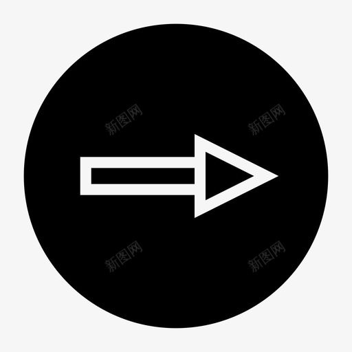 右继续前进图标svg_新图网 https://ixintu.com 前进 右 方向箭头 继续 通过