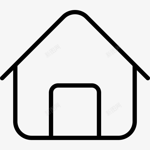 主页按钮建筑在线应用图标svg_新图网 https://ixintu.com 主页按钮 在线应用 建筑