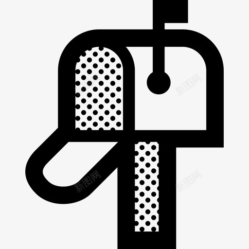 邮箱收件箱粗体虚线图标svg_新图网 https://ixintu.com 收件箱 粗体虚线 邮箱