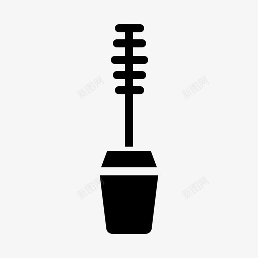 睫毛膏化妆品美容和水疗图标svg_新图网 https://ixintu.com 化妆品 睫毛膏 美容和水疗