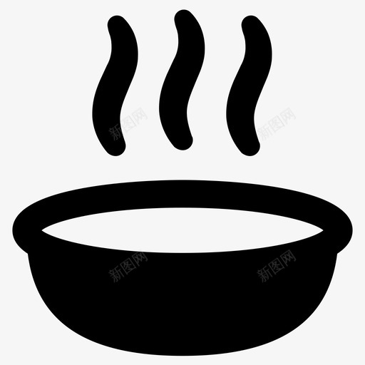 食物碗吃图标svg_新图网 https://ixintu.com 吃 汤 碗 食物 饭