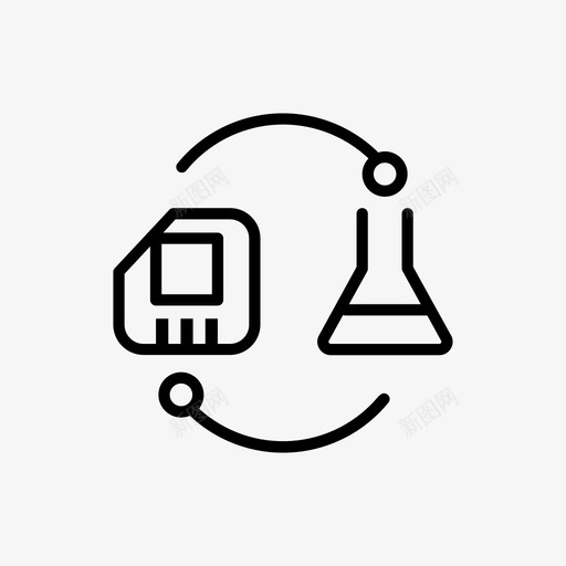 微芯片数据科学后端大数据图标svg_新图网 https://ixintu.com 后端 大数据 微芯片数据科学 数据分析 数据科学 计算机工程