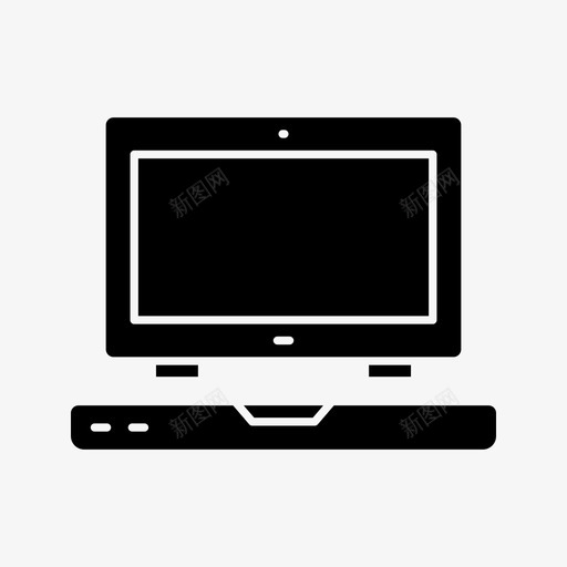 多功能电gylph图标svg_新图网 https://ixintu.com gylph 各种 多功能 电 笔记本电脑 笔记本电脑gylph