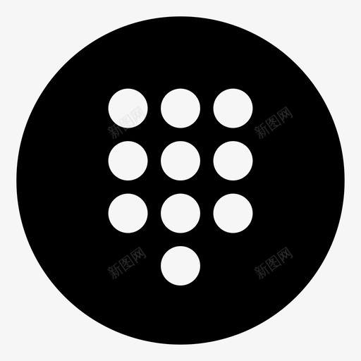 拨号盘呼叫键盘图标svg_新图网 https://ixintu.com 呼叫 拨号盘 电话号码 移动用户界面元素 键盘