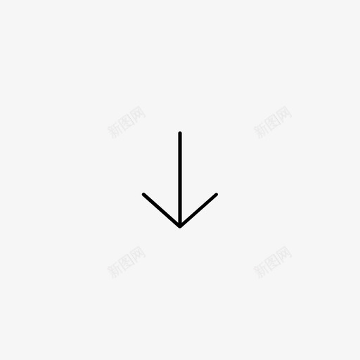 向下箭头底部方向图标svg_新图网 https://ixintu.com ui基础图标 向下箭头 底部 方向