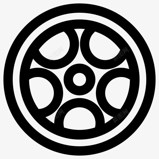 车轮汽车漂移图标svg_新图网 https://ixintu.com 修理 汽车 汽车修理 漂移 维护 车轮